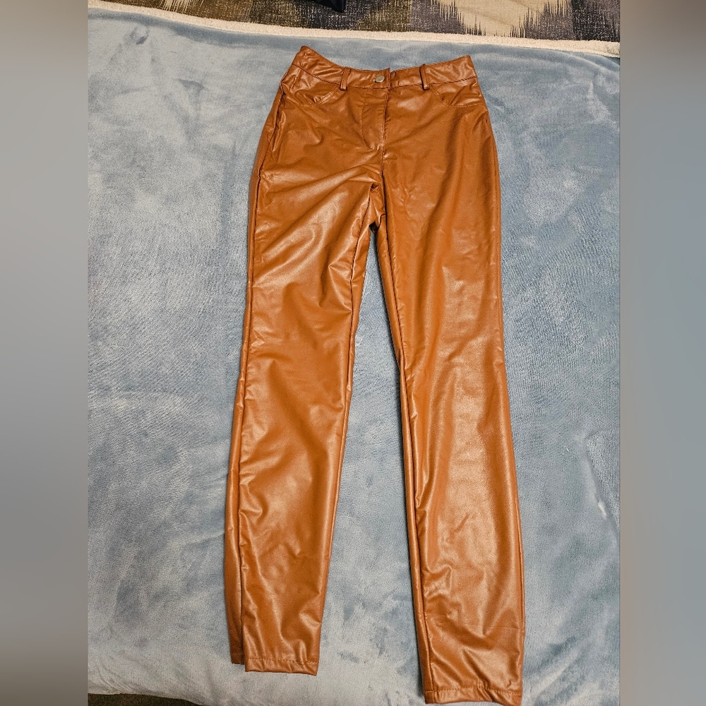 Faux Leather Pants